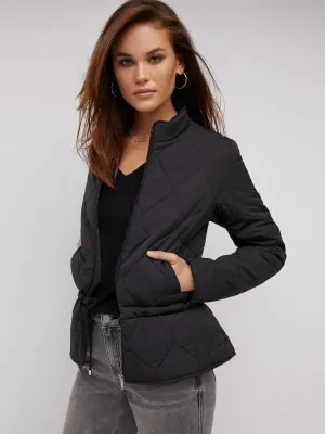 Quilted Peplum Jacket