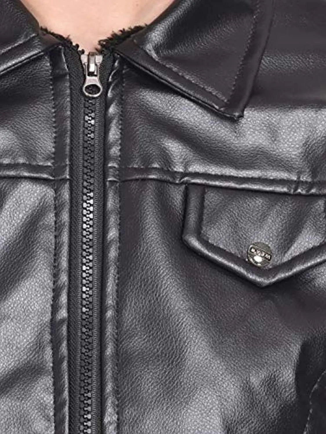 Slim Fit Leather Jacket