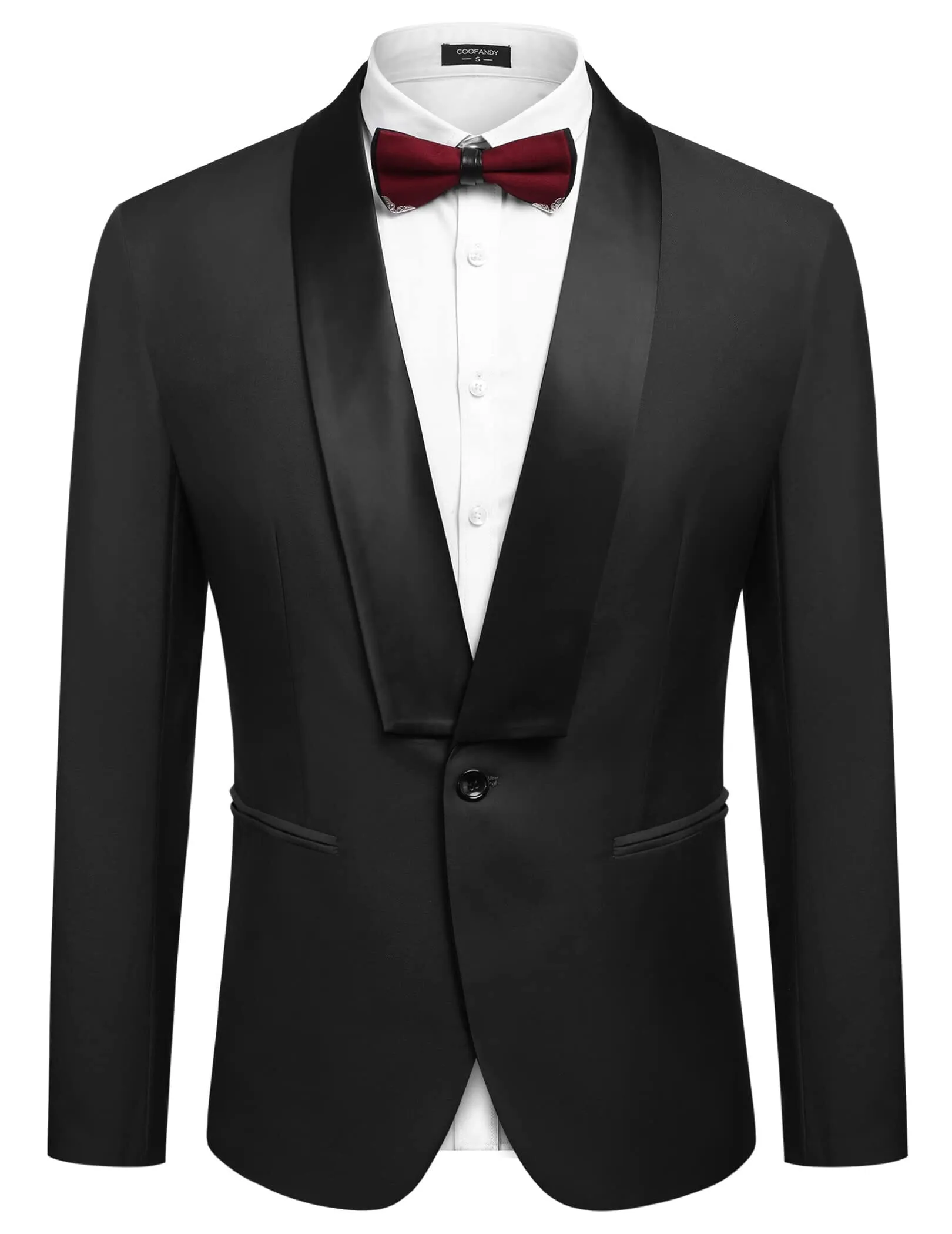 Slim Fit Suits One Button Shawl Lapel Tuxedo (US Only)