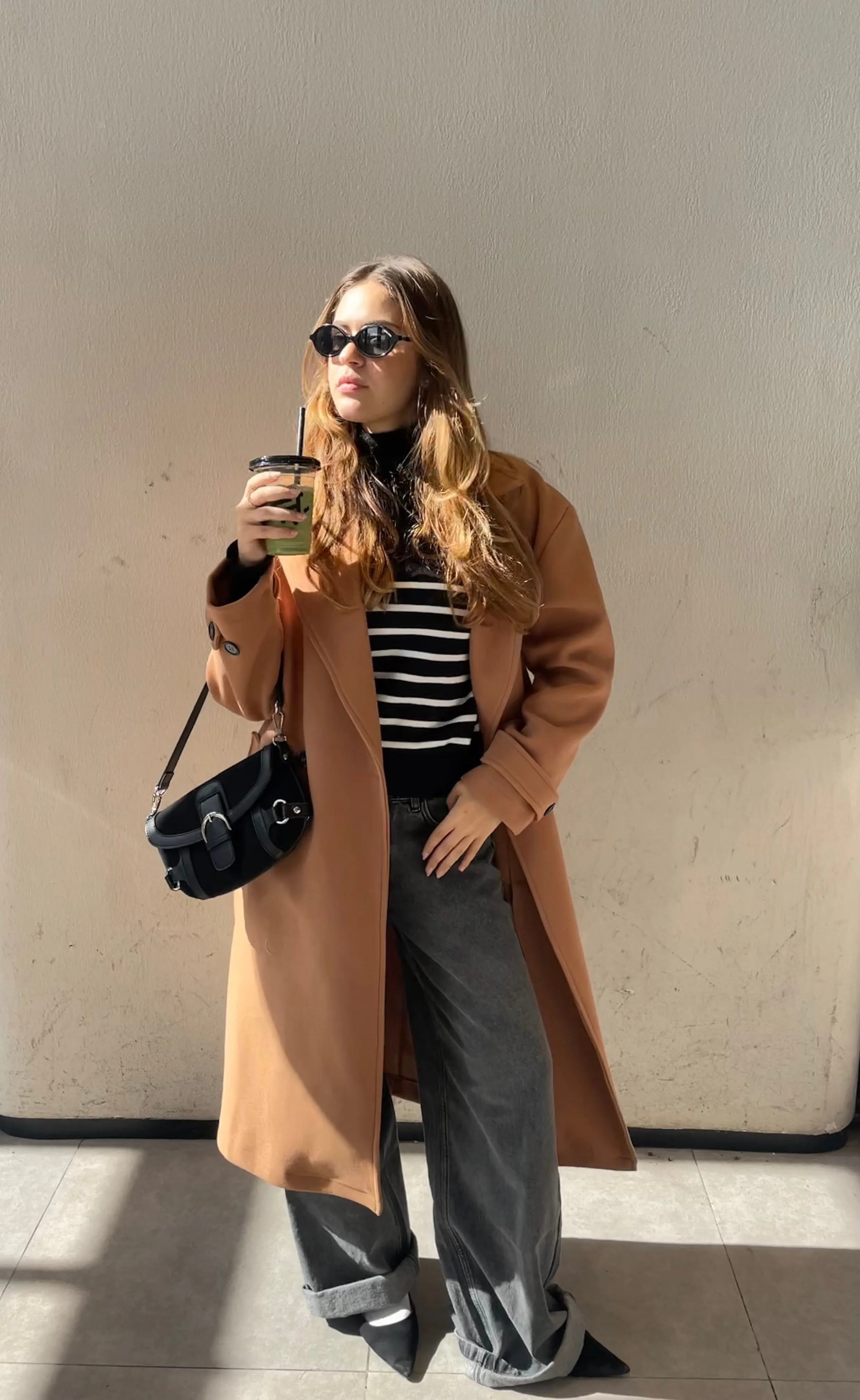 SOFT OVERSIZED COAT CAMEL