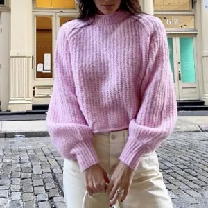 Solid Oversized Knitwear