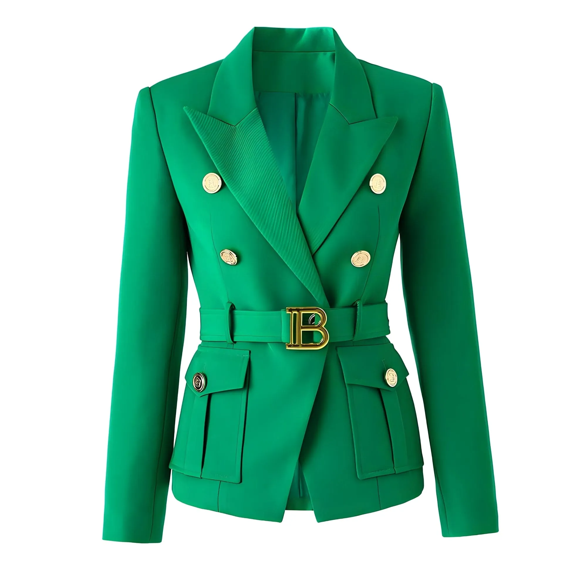 The Bey Long Sleeve Belted Blazer - Multiple Colors