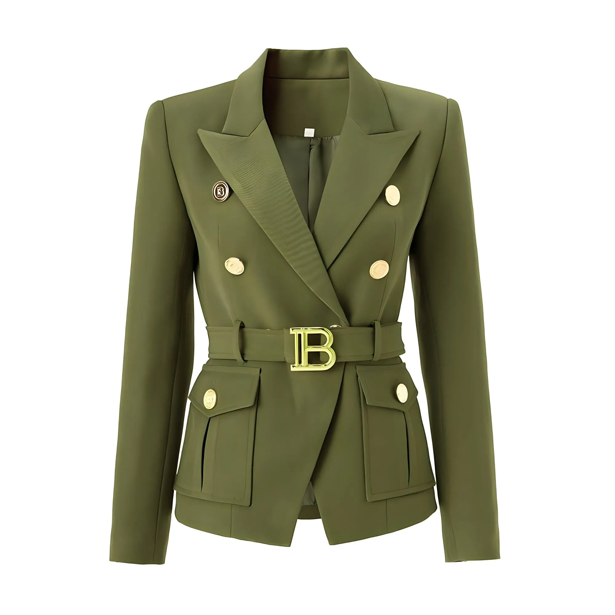 The Bey Long Sleeve Belted Blazer - Multiple Colors