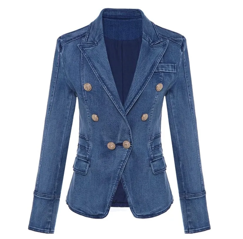 The Harley Slim Fit Denim Blazer