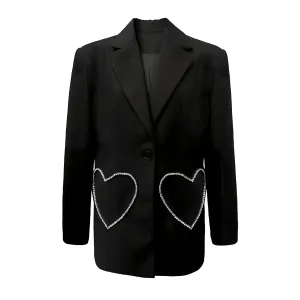 The Heartthrob Long Sleeve Sequin Blazer