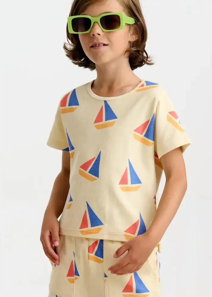 Topper - Multicolour Sailboat Baby & Kids T-Shirt