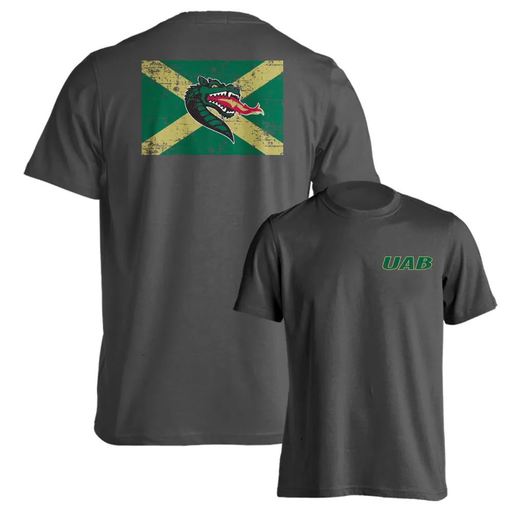 University of Alabama at Birmingham Blazers Flag Logo Short Sleeve Tee