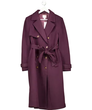 Wallis Purple Twill Trench Coat UK 16