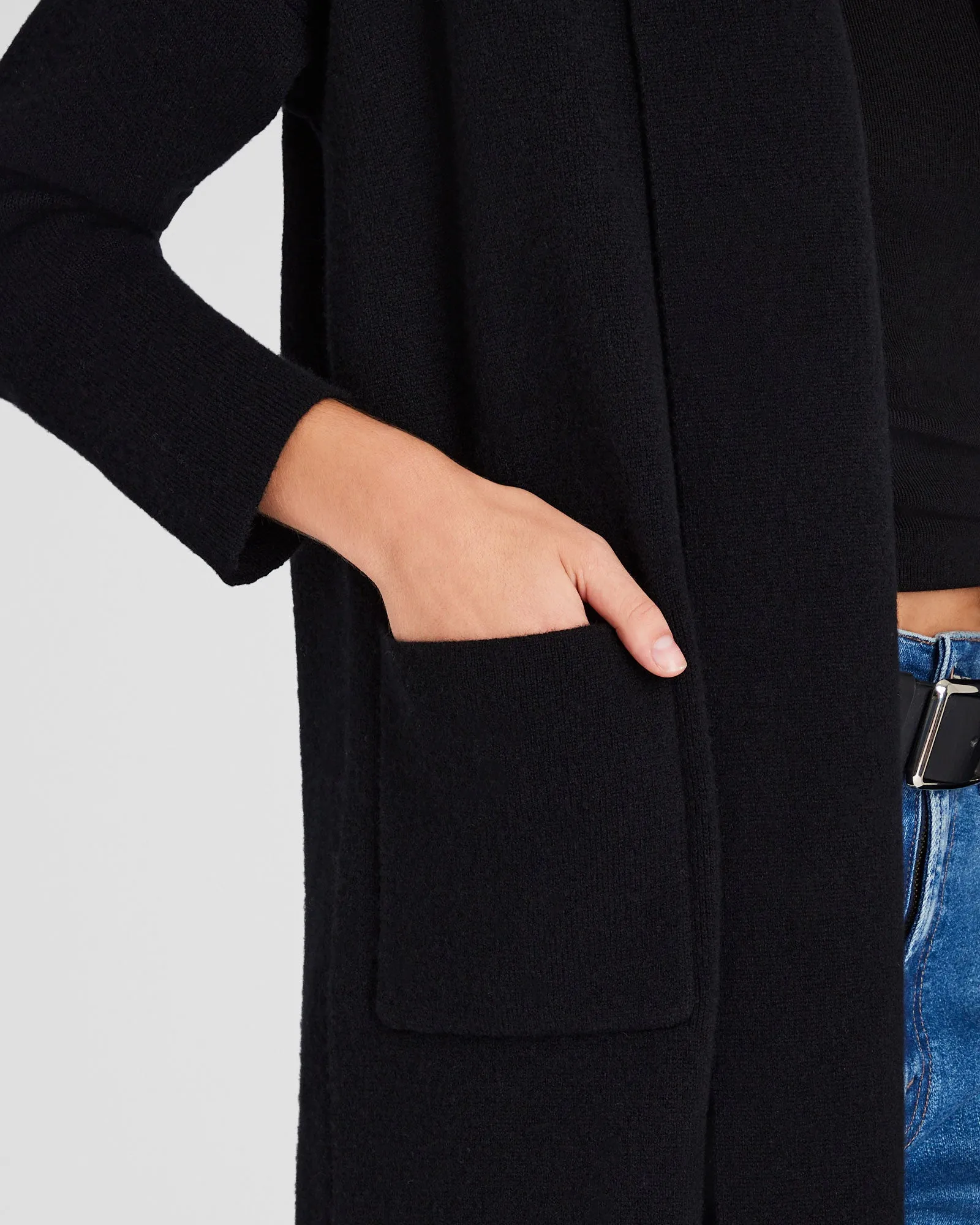 Wool Cashmere Wrap Cardigan